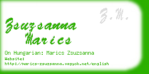 zsuzsanna marics business card